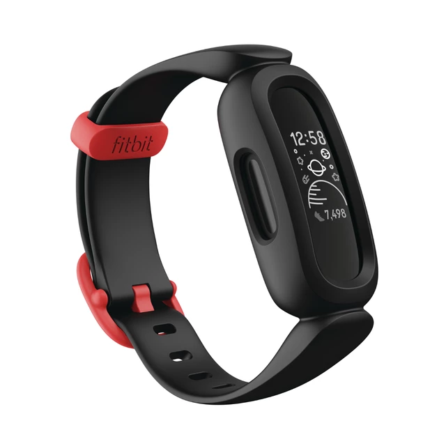 Detský fitness náramok Fitbit Ace 3 Black/Racer Red