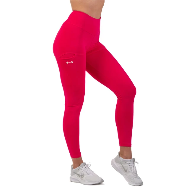 Women’s High-Waist Leggings Nebbia Active 402 - Light Blue - Pink