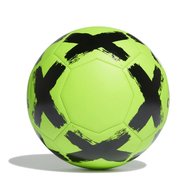 Futbalová lopta Adidas Starlancer FS0390 zelená, čierne logo