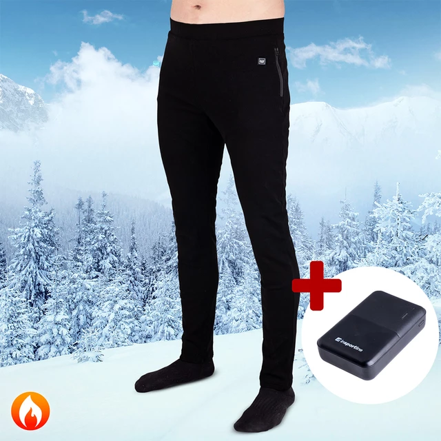 Men's Heated Pants W-TEC Insupants w/ 10,000 mAh Power Bank - inSPORTline