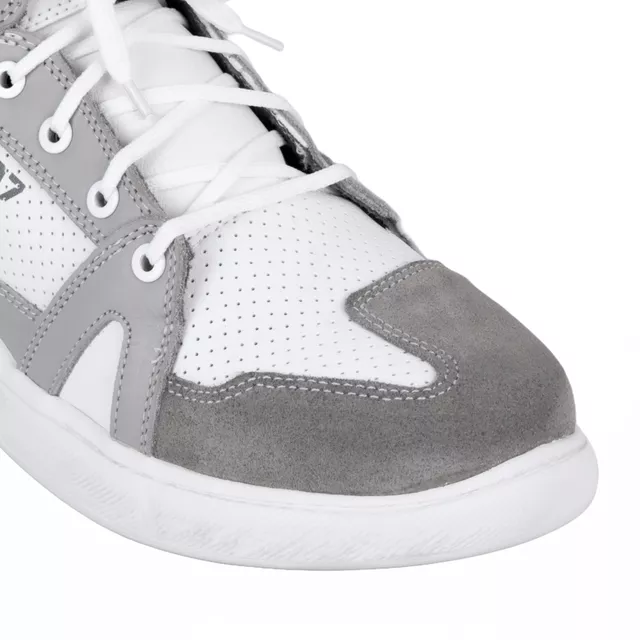 Moto boty W-TEC Arimes - bílo-šedá