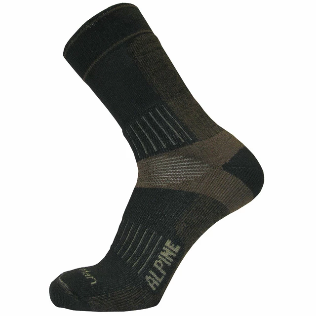 Socks Northman Alpine Trekking - Black-Brown