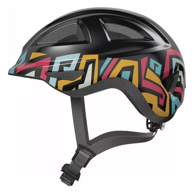 Children’s Cycling Helmet Abus Anuky 2.0 - White Parrot - Black Tag
