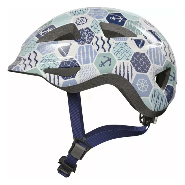 Children’s Cycling Helmet Abus Anuky 2.0 - Signal Yellow - Blue Sea