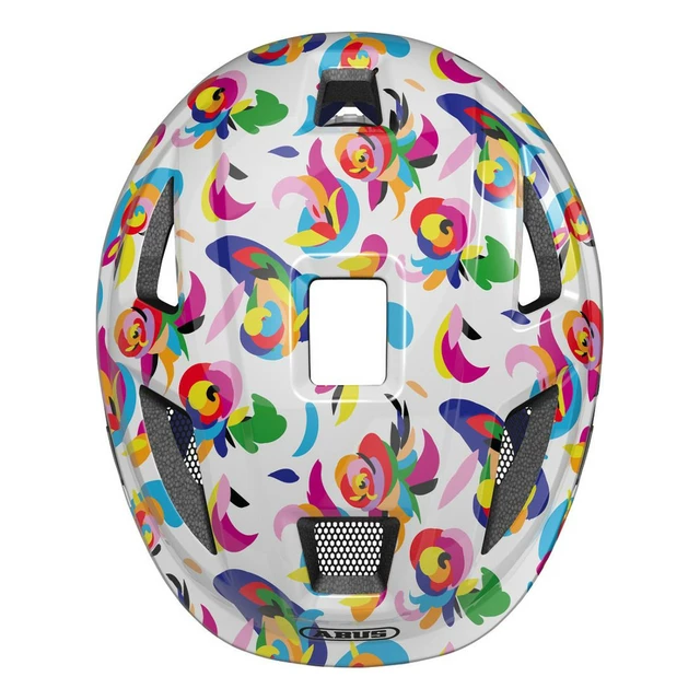 Children’s Cycling Helmet Abus Anuky 2.0 - White Parrot