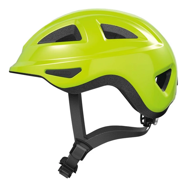 Children’s Cycling Helmet Abus Anuky 2.0 - Rose Flower - Signal Yellow