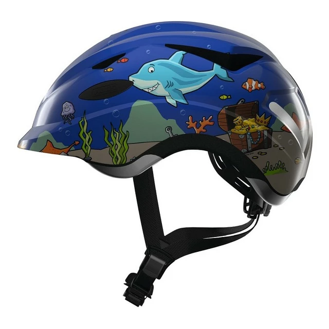 Children’s Cycling Helmet Abus Anuky - Blue-White - Blue