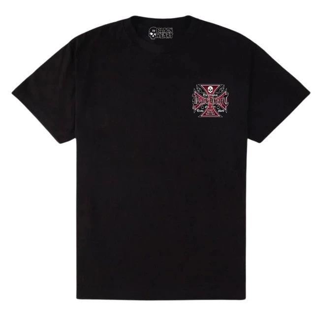 Triko BLACK HEART Heart Cross