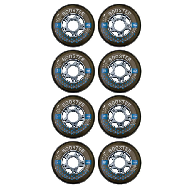 Inline Wheels K2 Booster 80 mm with bearings ILQ 7, spacer 6 mm, 8 pcs