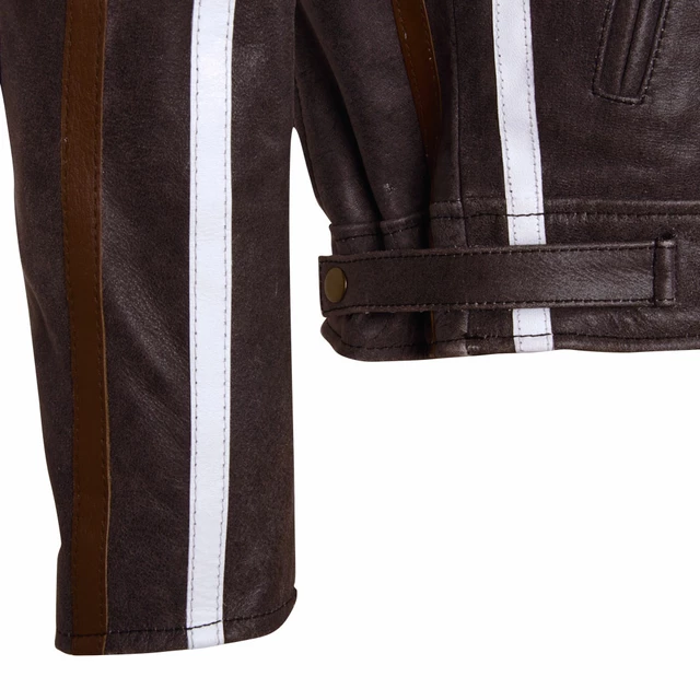 Ledermotorradjacke BOS 2058 braun - braun