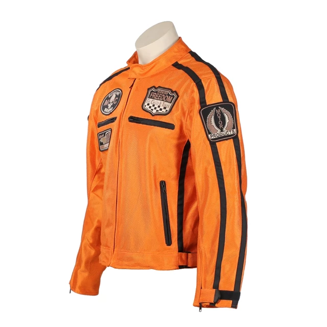 Summer Moto Jacket BOS 6488 Orange - 5XL