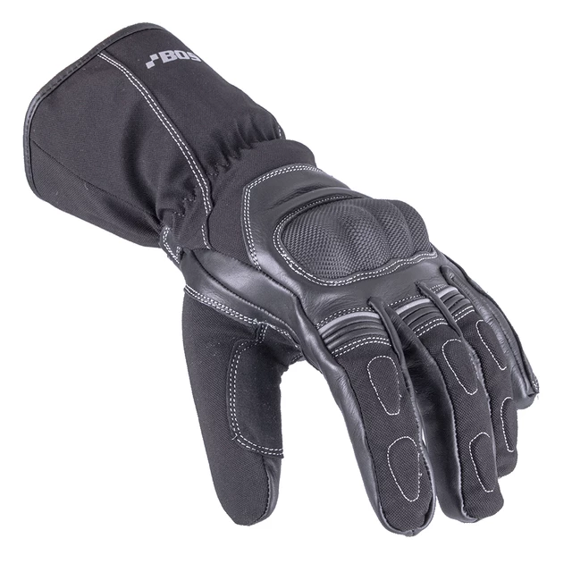 Zimní moto rukavice BOS Colorado - černá, M - černá