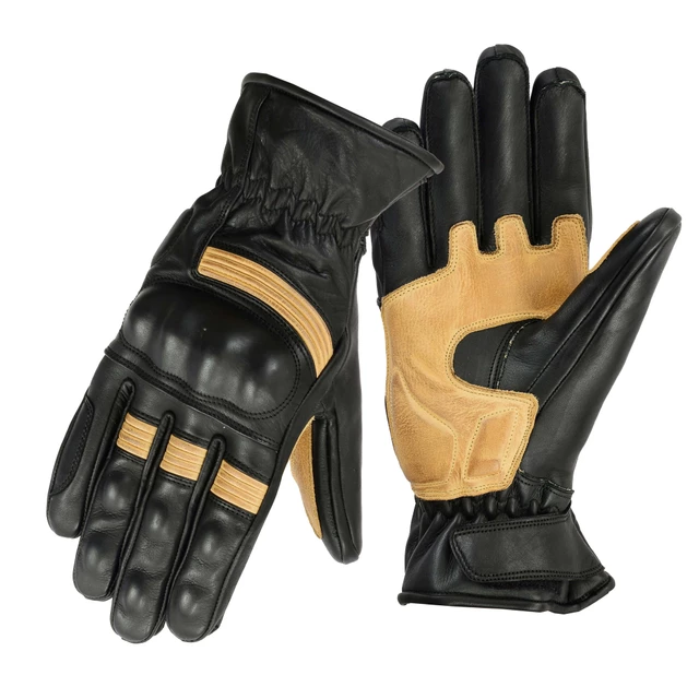Motorcycle Gloves B-STAR Sonhel - Black-Beige - Black-Beige