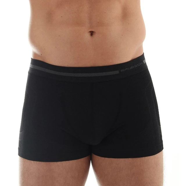 Men’s Boxer Trunks Brubeck Wool Comfort - Black