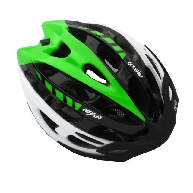 Bike helmet Naxa BX2 - White-Purple - White-Green