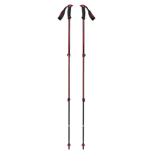 Trekingové palice Black Diamond Trail Back Trek 2023 - Dark Crimson