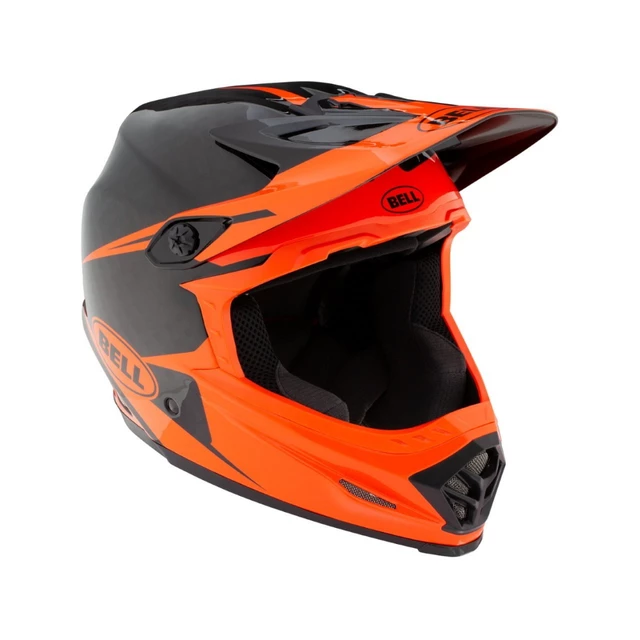 Motocross Helmet BELL Moto-9 - Orange-Black, M (57-58) - Infrared Intake