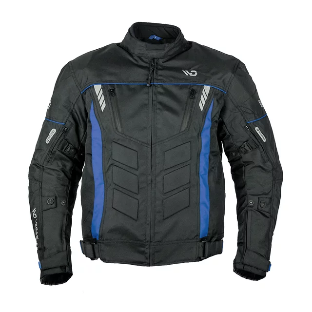 Pánská moto bunda BOS / WD Motorsports Vegas 2.0 - Black-Blue - Black-Blue