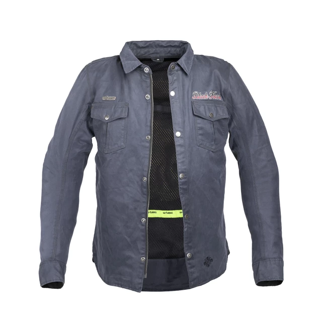 Waxed Shirt W-TEC Black Heart Ramon - Blue