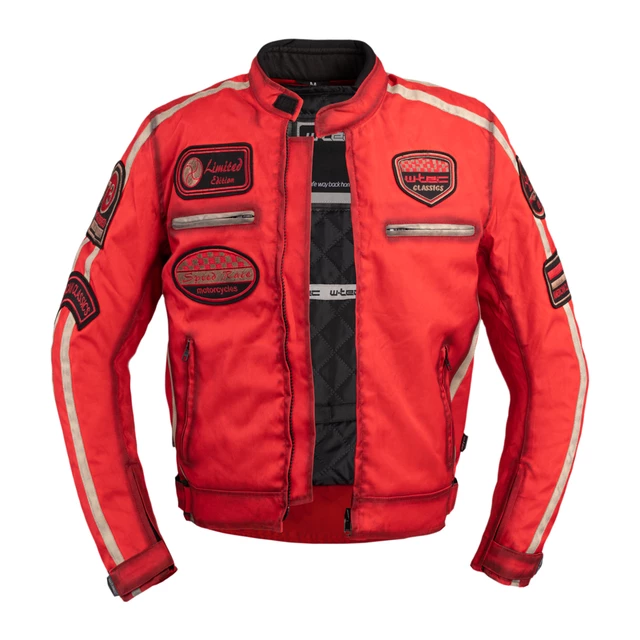 W-TEC Patriot Red Herren Textiljacke - rot