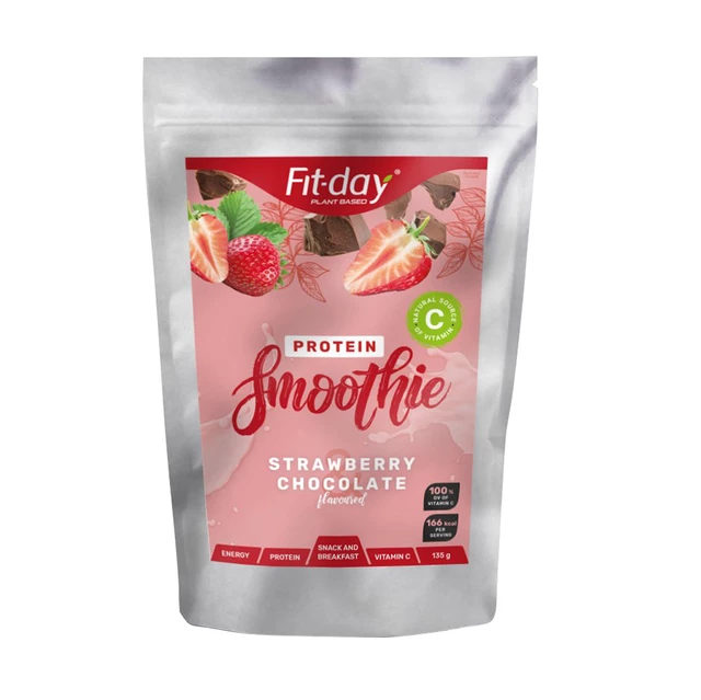 Proteínový nápoj Fit-day Protein Smoothie 135 g - jahody v čokoláde