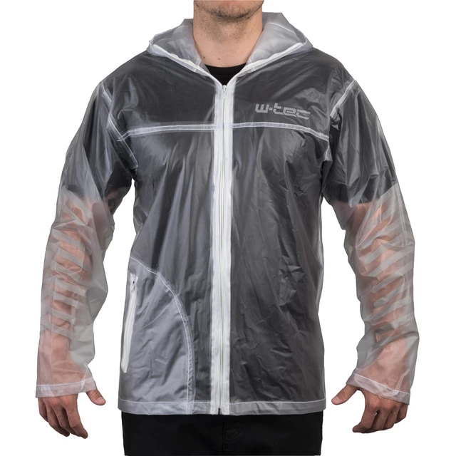 Motorcycle Raincoat W-TEC Lighty - Transparent