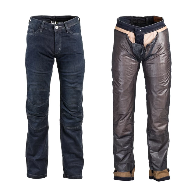 Men’s Moto Jeans W-TEC Pawted - Dark Blue