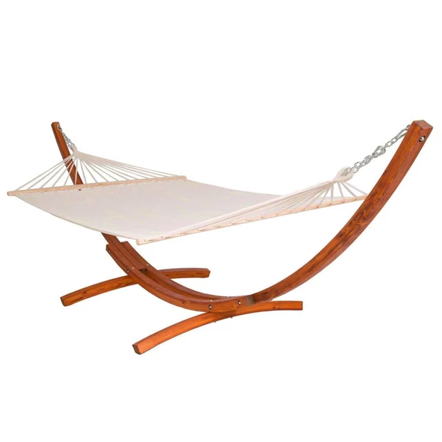 Hammock w/ Wooden Stand inSPORTline Woodleaf