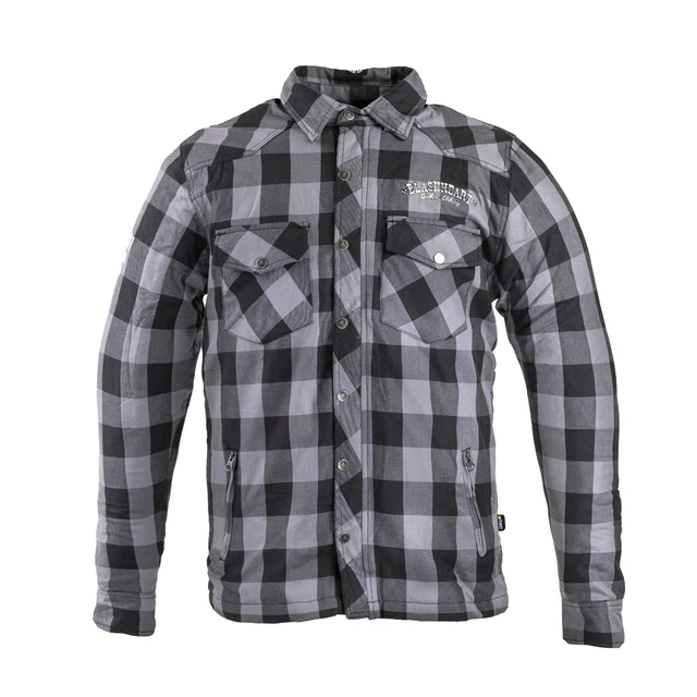 Aramid Motorcycle Shirt W-TEC Black Heart Reginald - Grey-Black - Grey-Black