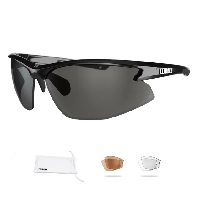 Bliz Motion+ sportliche Sonnenbrille - weiß - schwarz