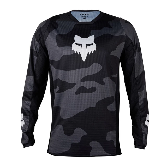 Motocross/Cycling Jersey FOX 180 Bnkr - Black Camo