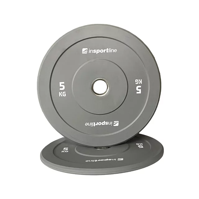 Gumový kotouč inSPORTline Bumper Plate Go 5 kg 50 mm