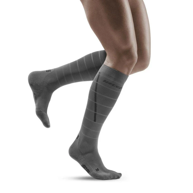 Men’s Compression Socks CEP Reflective - Grey