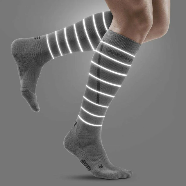 Men’s Compression Socks CEP Reflective - Grey