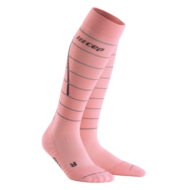 Women’s Compression Socks CEP Reflective - Pink