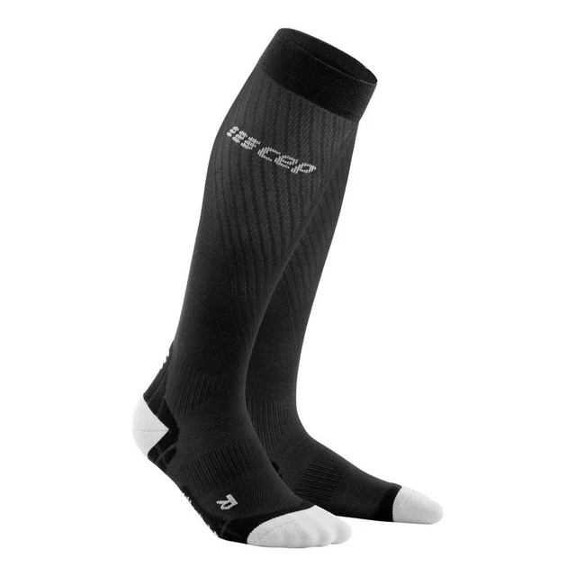 Men’s Compression Running Socks CEP Ultralight - Black - Black