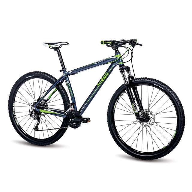 Horský bicykel 4EVER Convex Disc 29" - model 2016 - svetlo šedá - modro-zelená