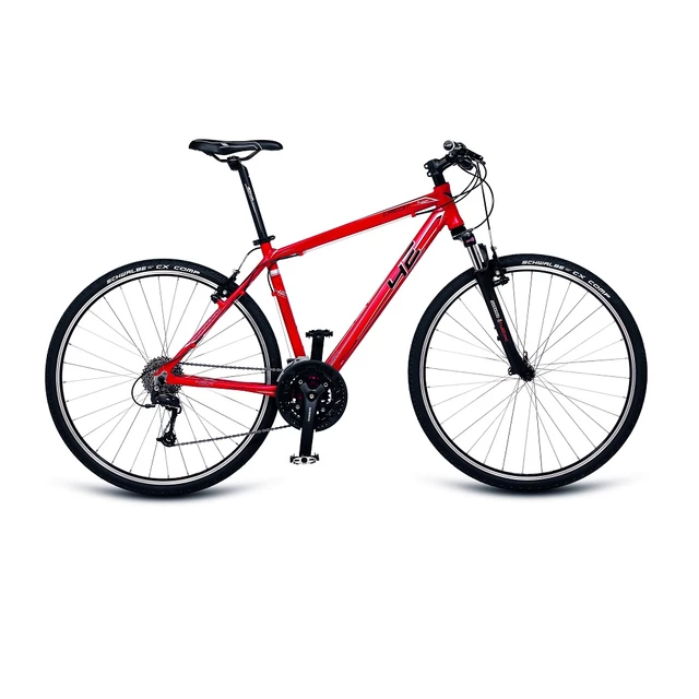 Pánsky crossový bicykel 4EVER Credit 28'' - model 2018 - matne červená - matne červená