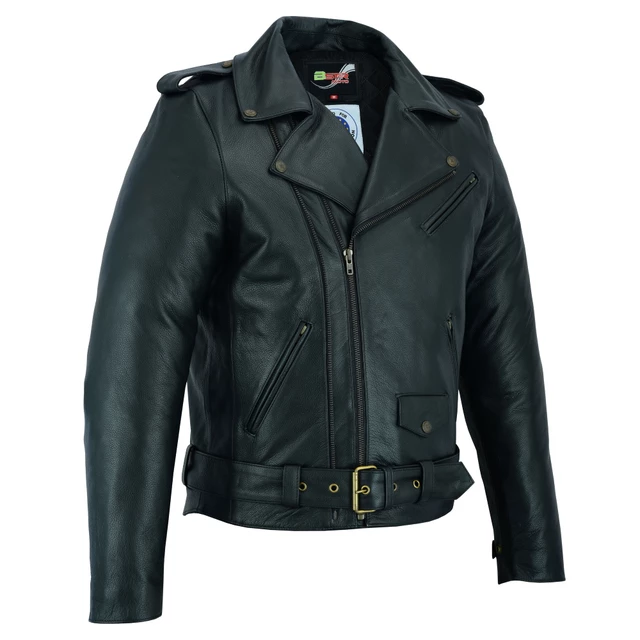 BSTARD BSM 7830 Leder Motorradjacke - S - schwarz