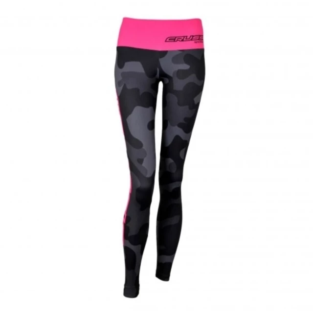 Women’s Leggings CRUSSIS Gray-Pink - Camu Pink, M