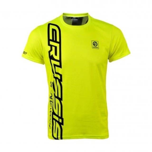 CRUSSIS Herren Shirt mit kurzen Ärmeln fluo gelb - fluo gelb