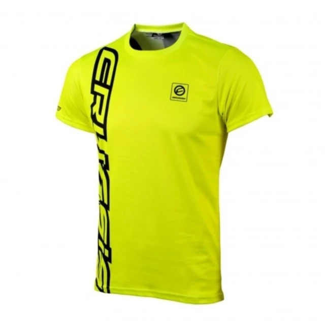 CRUSSIS Herren Shirt mit kurzen Ärmeln fluo gelb - fluo gelb