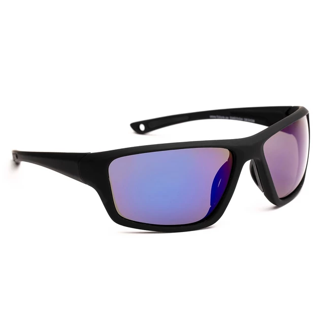 Granite Sport 24 Sport Sonnenbrille - scwarz mit blauen Gläßern