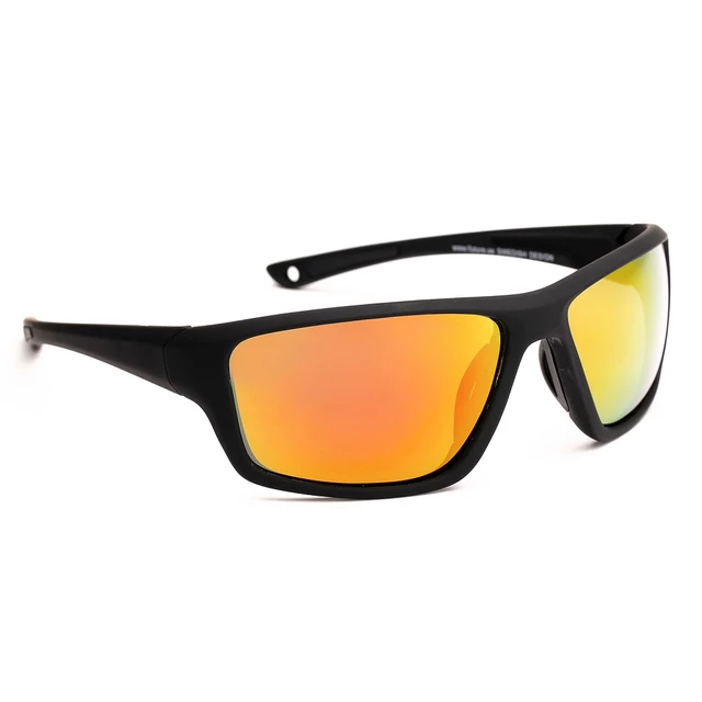 Športové slnečné okuliare Granite Sport 24 - čierna s oranžovými sklami - čierna s oranžovými sklami