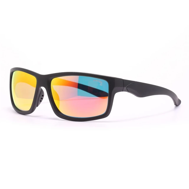 Športové slnečné okuliare Granite Sport 22 - čierna s modrými sklami - čierna s oranžovými sklami