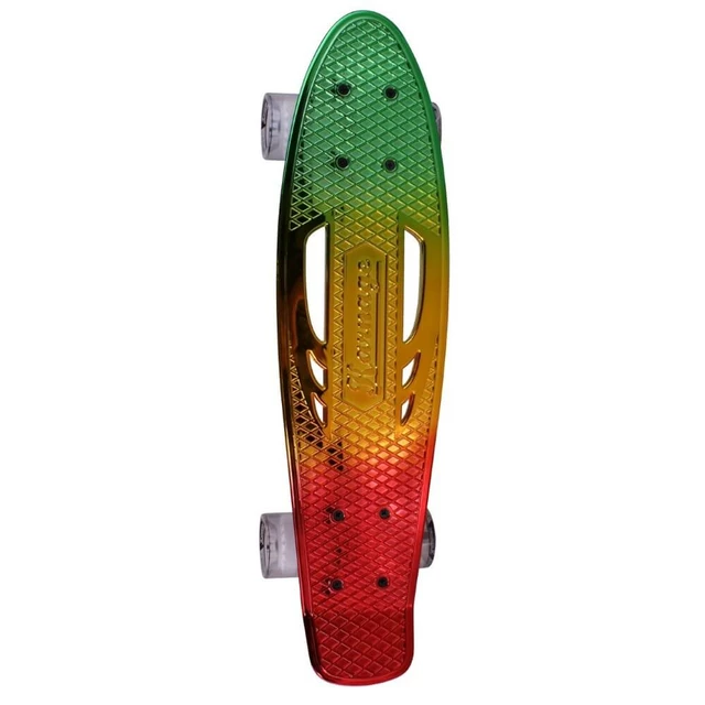 Pennyboard Karnage Chrome Retro Transition - Blue-Violet-Pink - Red-Yellow-Green