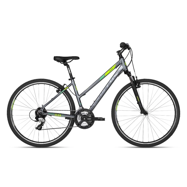 Dámsky crossový bicykel KELLYS CLEA 30 28" - model 2018 - Black Lime - Black Lime