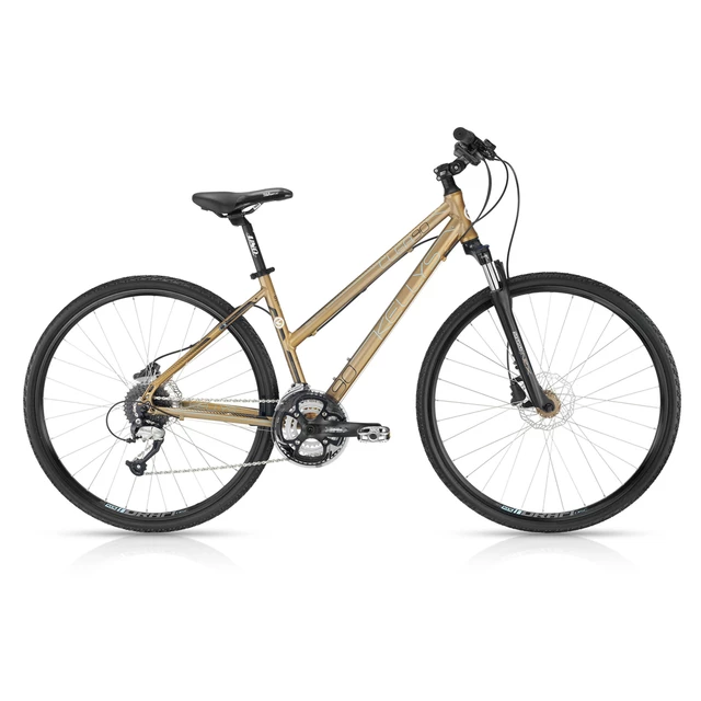 Dámsky crossový bicykel KELLYS CLEA 90 Gold 28" - model 2016