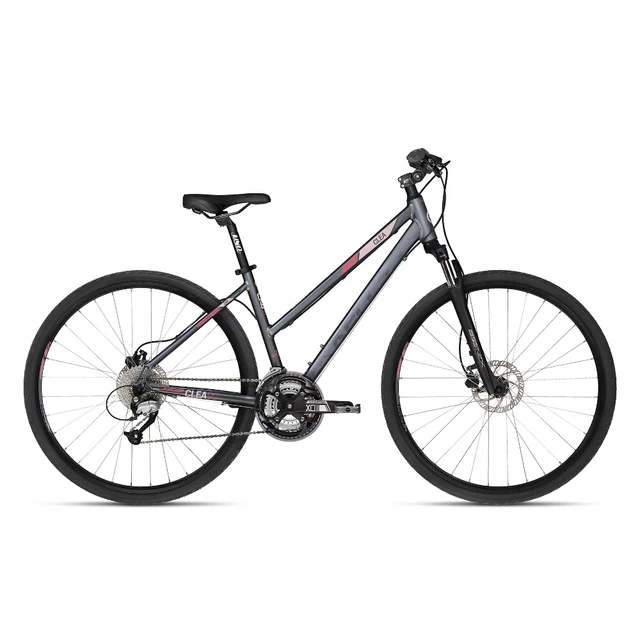 Dámsky crossový bicykel KELLYS CLEA 90 28" - model 2018 - Black Coral - Black Coral