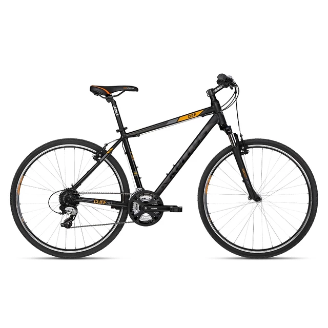 Men’s Cross Bike KELLYS CLIFF 30 28” – 2018 - Black Yellow - Black Orange